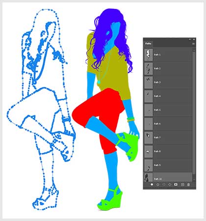 Model multiple clipping path services after editing by image clipping path