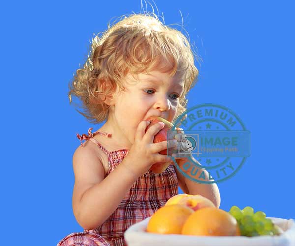 Cute baby photo complex background masking services by imageclippingpath