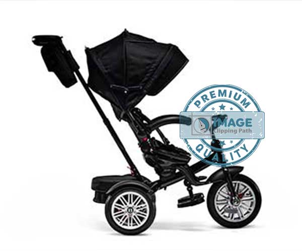 Baby trolley shadow making services after portfolio image by image clipping path