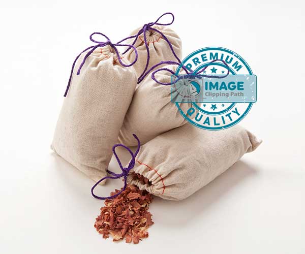 cotton dust bags color change services before portfolio image clipping path