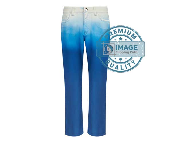 Denim pant wrinkles removal service after portfolio by Image Clipping Path