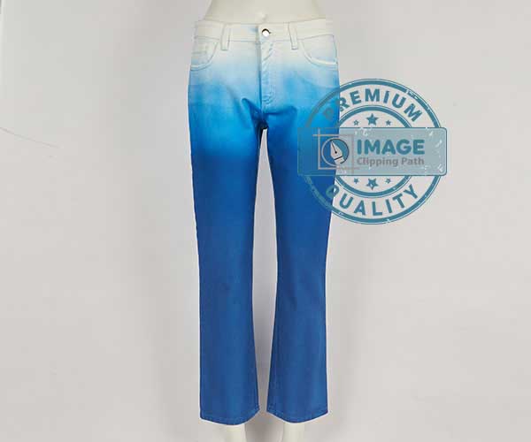Denim pant wrinkles removal service before portfolio for Image Clipping Path