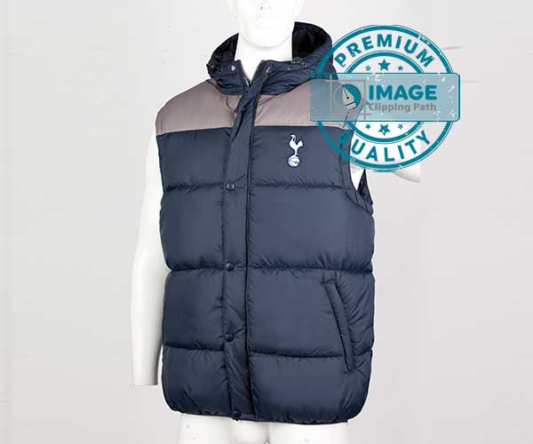 half jacket for men ghost mannequin service before editing by Image Clipping Path