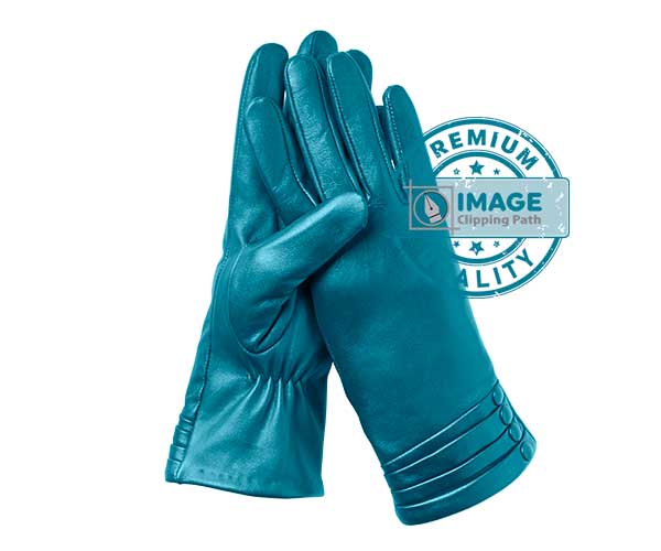 leather hand gloves color switch services after portfolio image clipping path