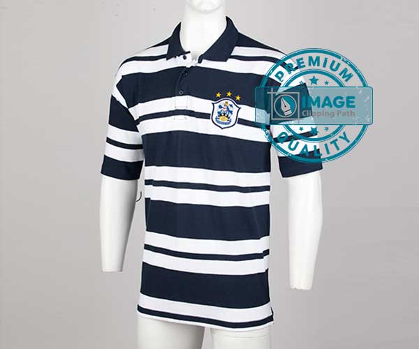 polo t-shirt ghost mannequin service before editing portfolio image clipping path