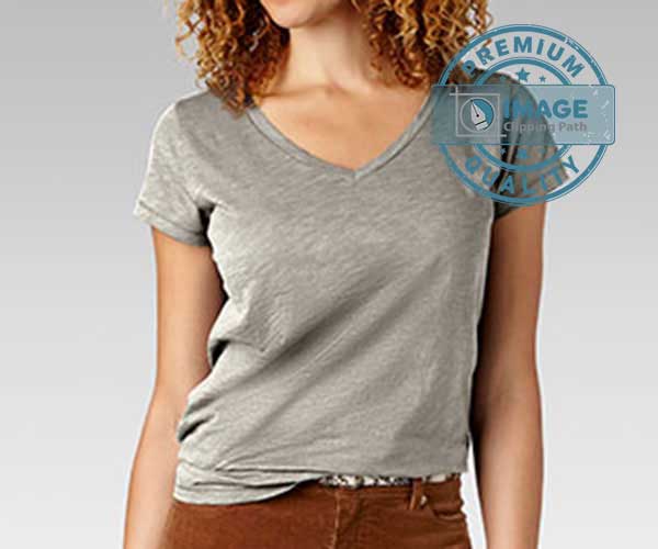 women t-shirts color change service before portfolio for image clipping path